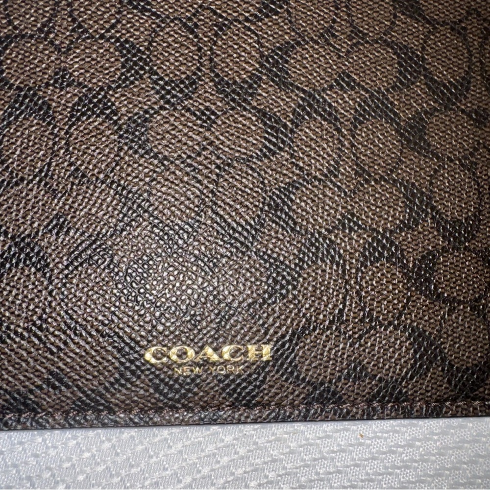 Coach Signature Brown Pouch - Picture 2 of 6